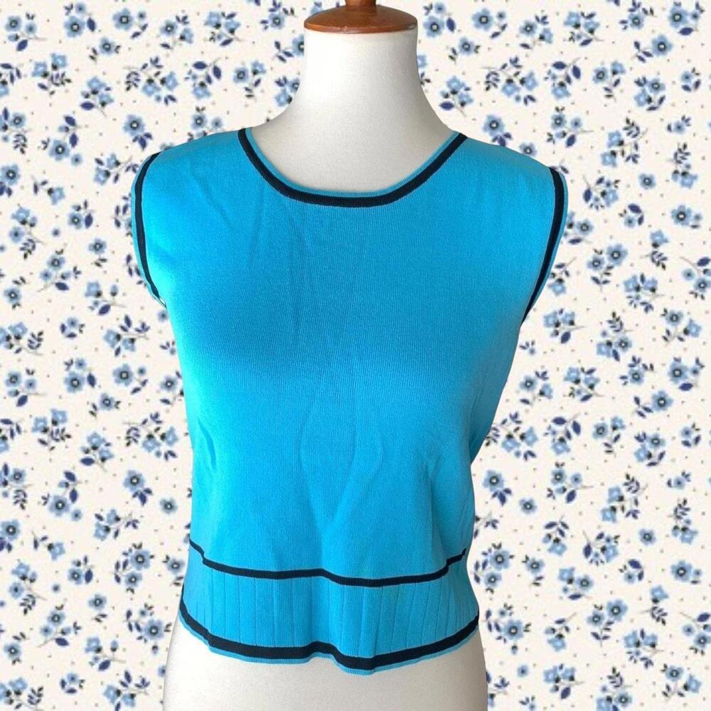 Blue Sleeveless Top Women's Size Large